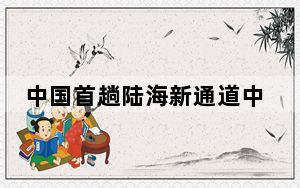 中国首趟陆海新通道中老班列“铁路快通”经磨憨口岸出境