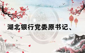 湖北银行党委原书记、董事长陈大林接受审查调查